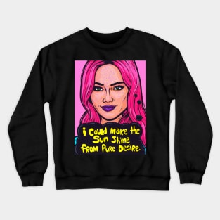 Pink Desire Comic Girl Crewneck Sweatshirt